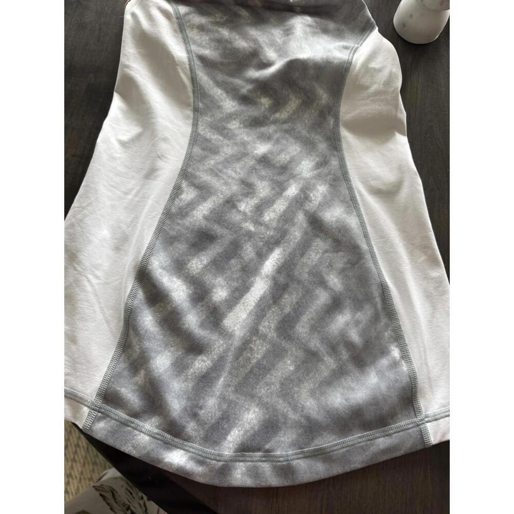 Lululemon Energy Strappy-back Sports Bra Grey Gold Metallic Medium Support Xsmal